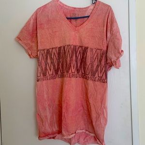 White Mystery Tye Dye Band Shirt